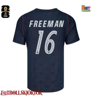 Förenta stater Alex Freeman #16 Bortatröja VM 2026 Kortärmad